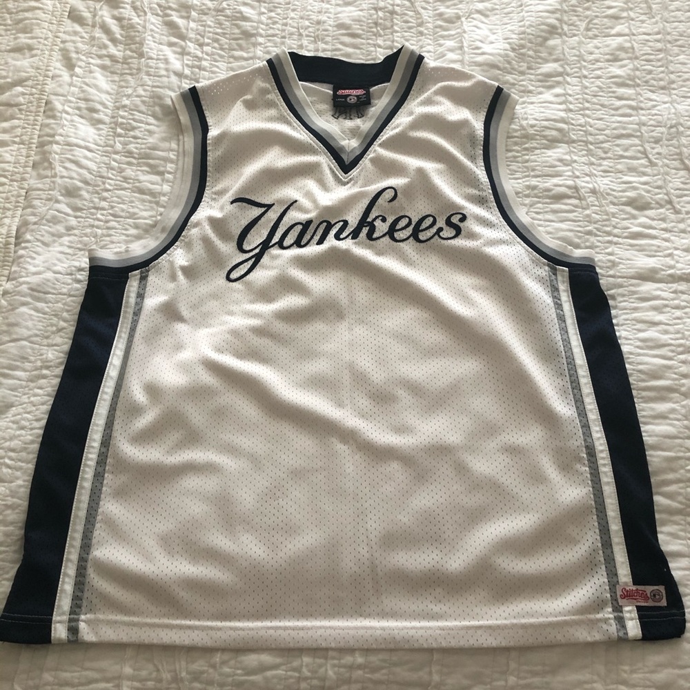 New York Yankees Stitches Basketball Jersey